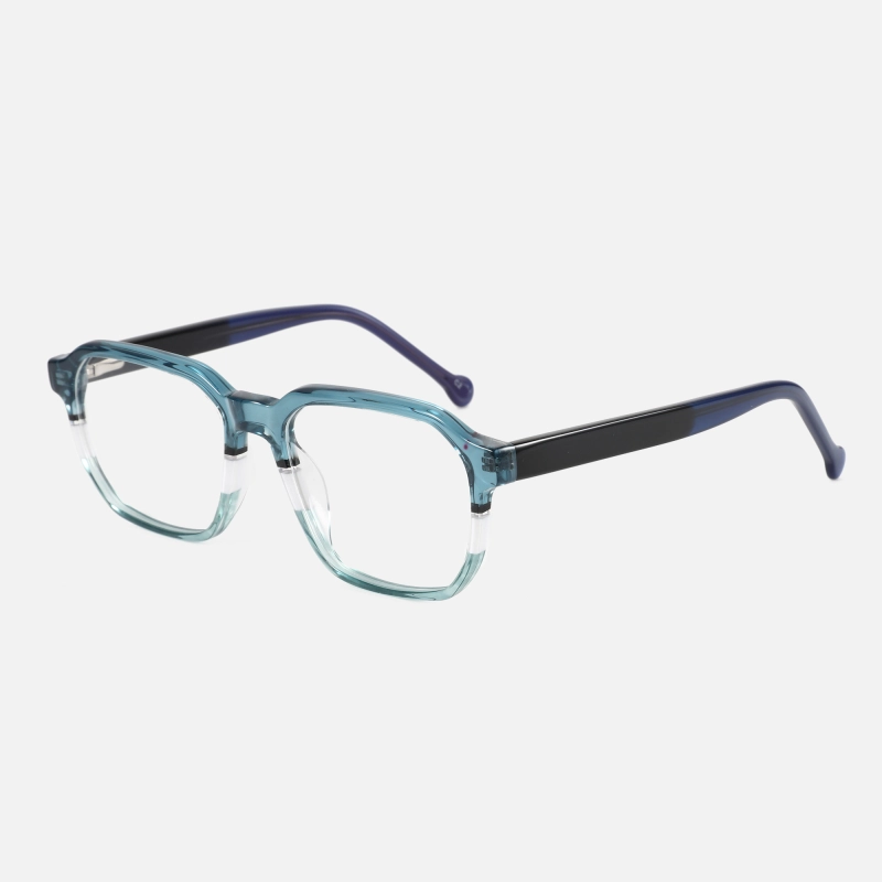New Design Custom Logo Pure Acetate Optical Luxury Top Quality Retro rectangular Eyeglasses Frames For Men