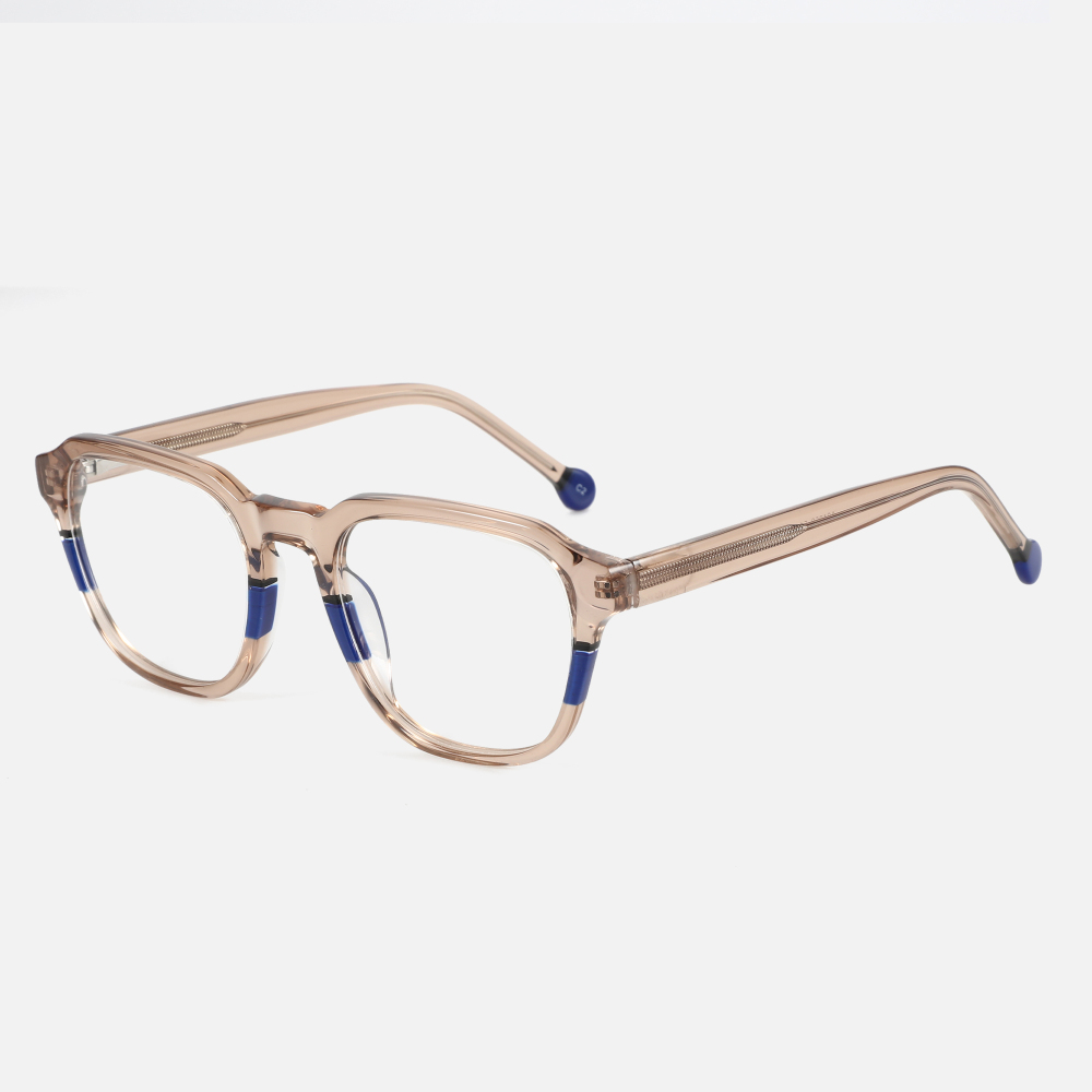 Retro Rectangular Ultralight Acetate Eyewear Eyeglasses Frames For Eye Glasses Pure Acetate Optical Glasses Frames For Men