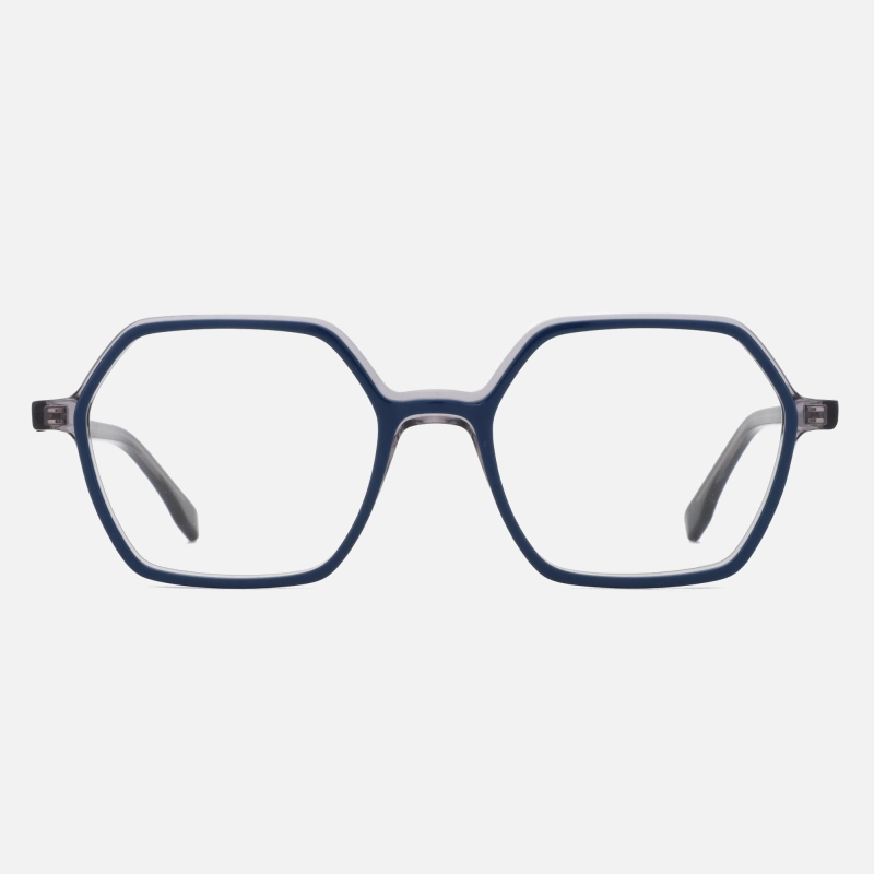 2023 Fashion Polygonal Retro Glasses Can Be Equipped With A Degree Acetate Optical Eyeglasses Frame
