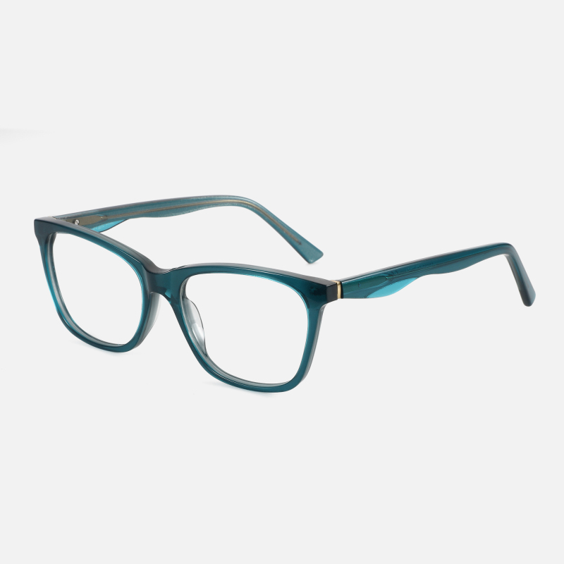 2023 Eco Friendly Classic Solid Color Spectacle Frames Square Optical Acetate Eye Glasses For Women