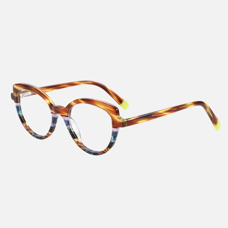 2023 New Design Ladies Cat Eye Frame Glasses Computer Trend Acetate Women Eyeglasses Eyewear
