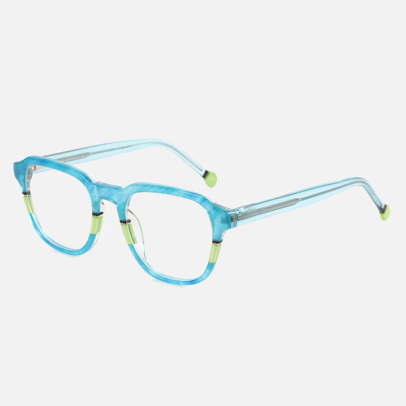 Retro Rectangular Ultralight Acetate Eyewear Eyeglasses Frames For Eye Glasses Pure Acetate Optical Glasses Frames For Men