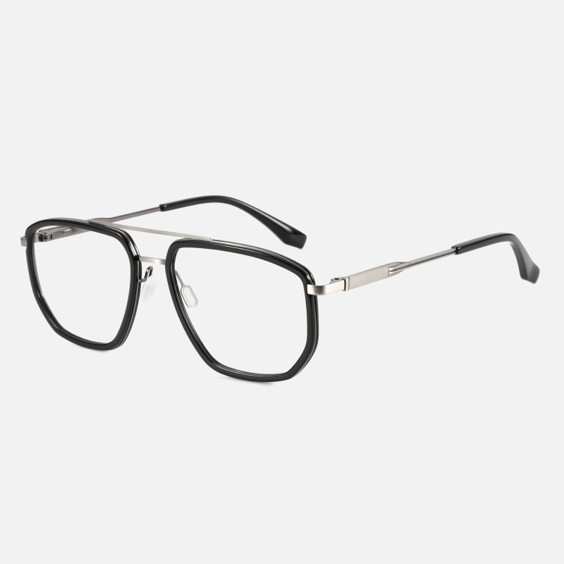 Modern Ultra Light Comfortable Square Metal Glasses Frame Full Rim Eyeglasses Optical Glasses Frame For Men Women