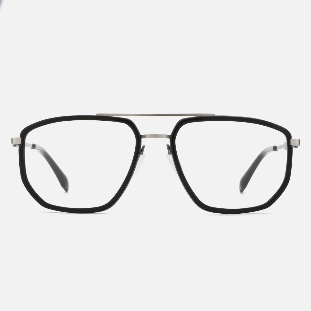 Modern Ultra Light Comfortable Square Metal Glasses Frame Full Rim Eyeglasses Optical Glasses Frame For Men Women
