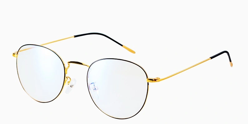 Computer glasses supplier round metal frame anti blue ray blue light blocking glasses