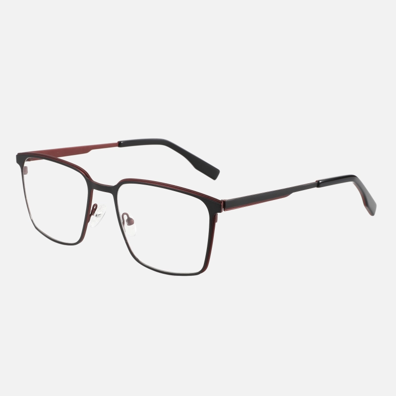 New Design Spectacle Gafas De Metal 2023 Support OEM Eyewear Metal Men Square Optical Eyeglasses Frames