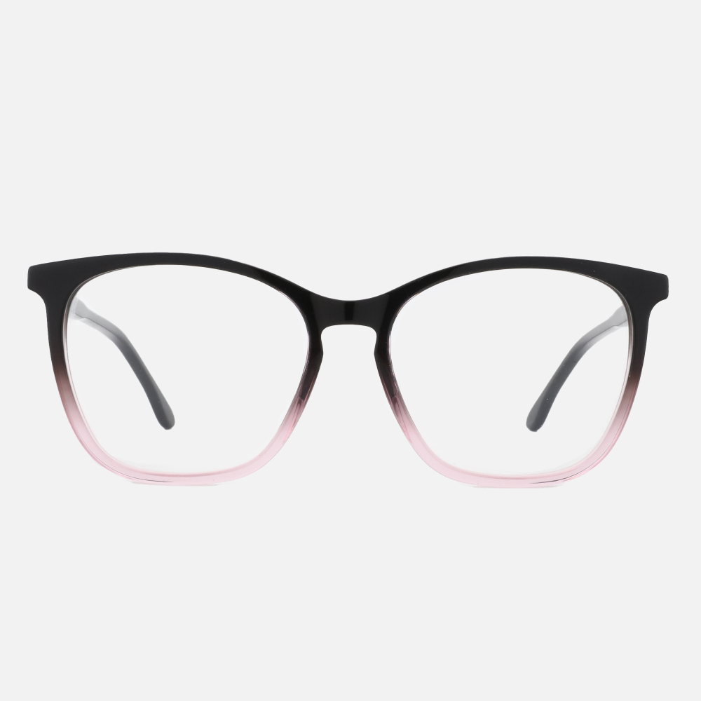 BEMORE 2023 Newest Fashion Square Spectacle Frames High Quality Retro Contrast Color Eyewear Womens Acetate Eyeglasses Frames