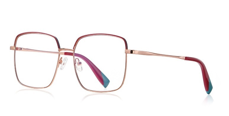 Fashion European And American Style Anti-blue Light Metal Full Frame Female Optical Glasses Frames for 2023 New