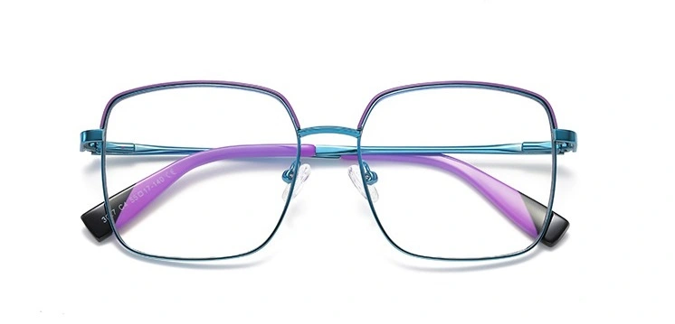 Fashion European And American Style Anti-blue Light Metal Full Frame Female Optical Glasses Frames for 2023 New