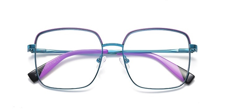 Fashion European And American Style Anti-blue Light Metal Full Frame Female Optical Glasses Frames for 2023 New
