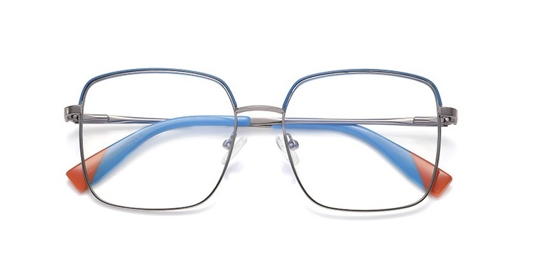 Fashion European And American Style Anti-blue Light Metal Full Frame Female Optical Glasses Frames for 2023 New