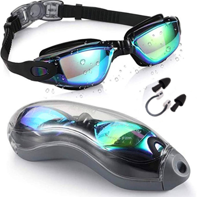 Hot Sale Swim Goggles Swimming Goggles No Leaking Anti Fog Uv Protection Triathlon Swim Glasses With Protection Case