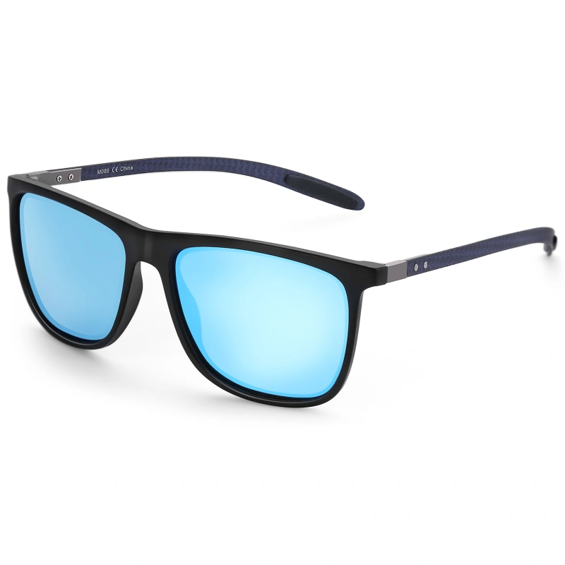 Manufacturer Carbon Fiber tr90 sunglasses Square Polarized Sunglasses UV400 Anti Glare Night Driving Eyewear