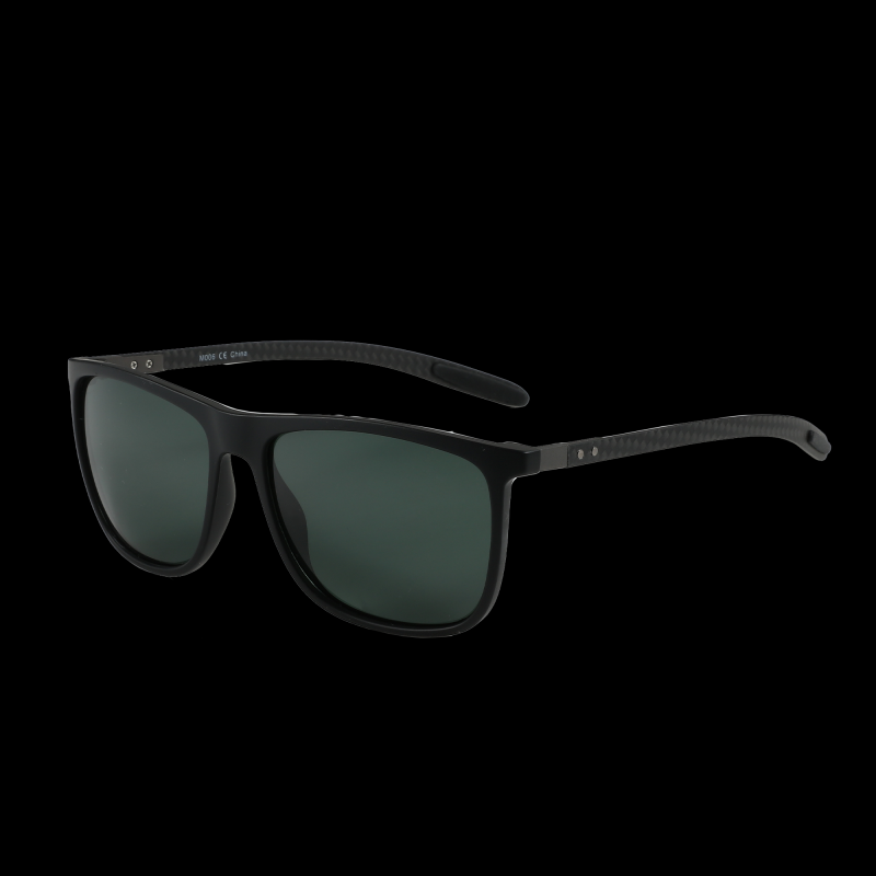 Manufacturer Carbon Fiber tr90 sunglasses Square Polarized Sunglasses UV400 Anti Glare Night Driving Eyewear