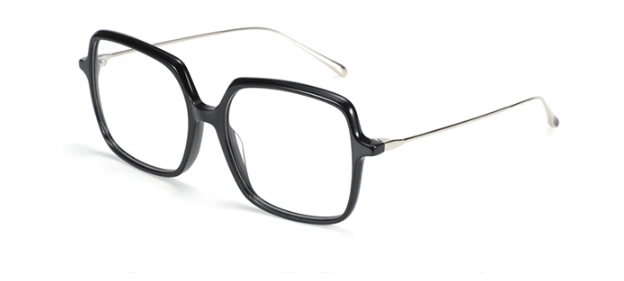 Vintage Oversized Square Clear Lens Glasses Frame For Women Anti Blue Ray Radiation Optical Myopia Computer Eyeglasses