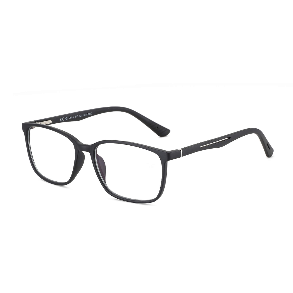 Square retro fashion style plastic men's presbyopia blue light glasses