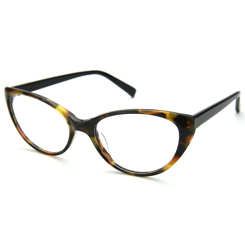 Fashion Women Ultralight Acetate Oval Shaped Glasses for Ladies Optical Spectacles Ellipse Frame