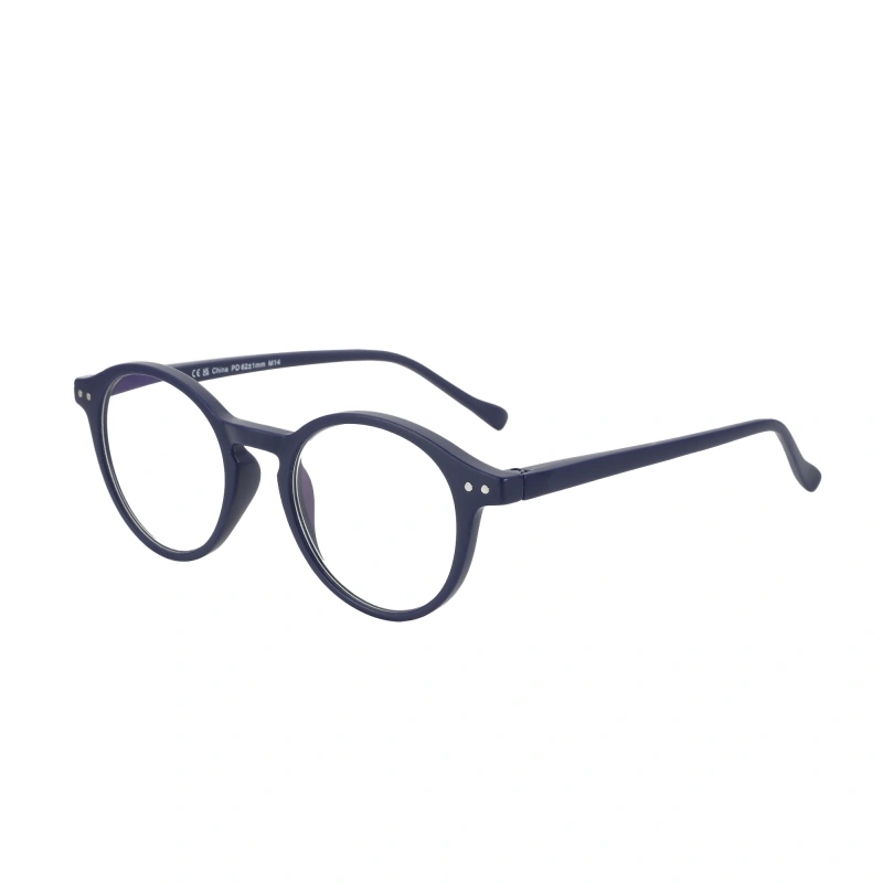 Factory wholesale retro vintage round design blue light blocking reading glasses