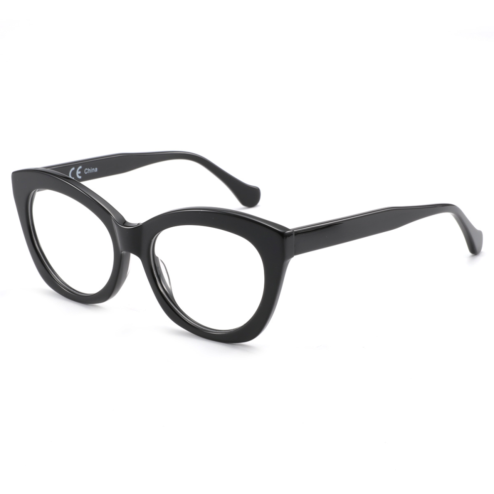 Oval fashion heavy style blue light proof plate women's glasses