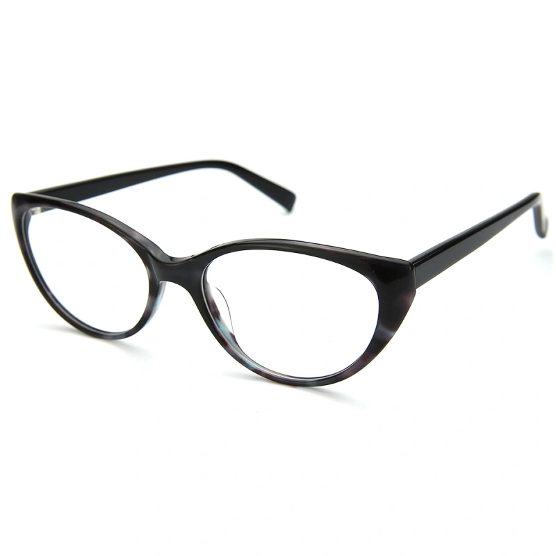 Fashion Women Ultralight Acetate Oval Shaped Glasses for Ladies Optical Spectacles Ellipse Frame