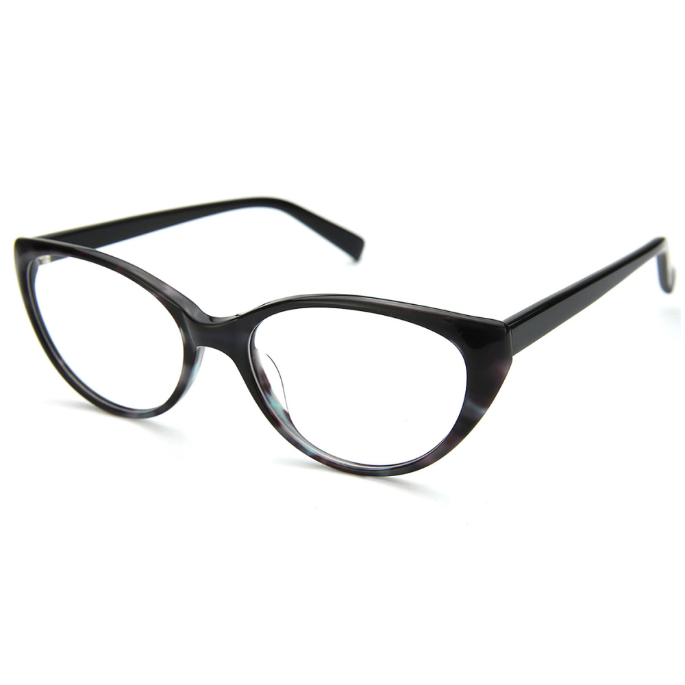 Fashion Women Ultralight Acetate Oval Shaped Glasses for Ladies Optical Spectacles Ellipse Frame