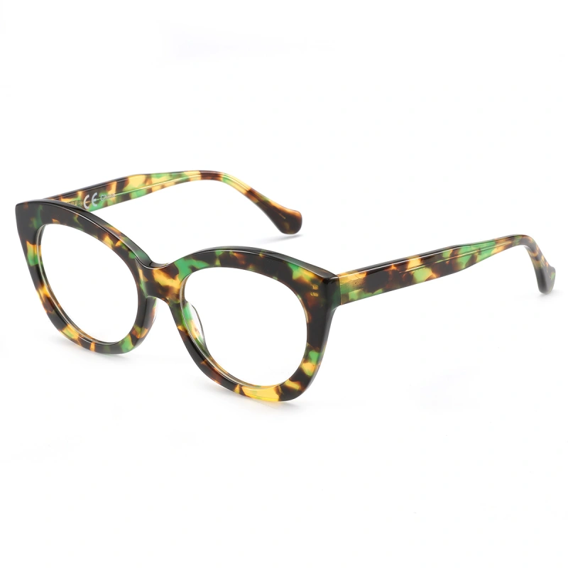 Oval fashion heavy style blue light proof plate women's glasses