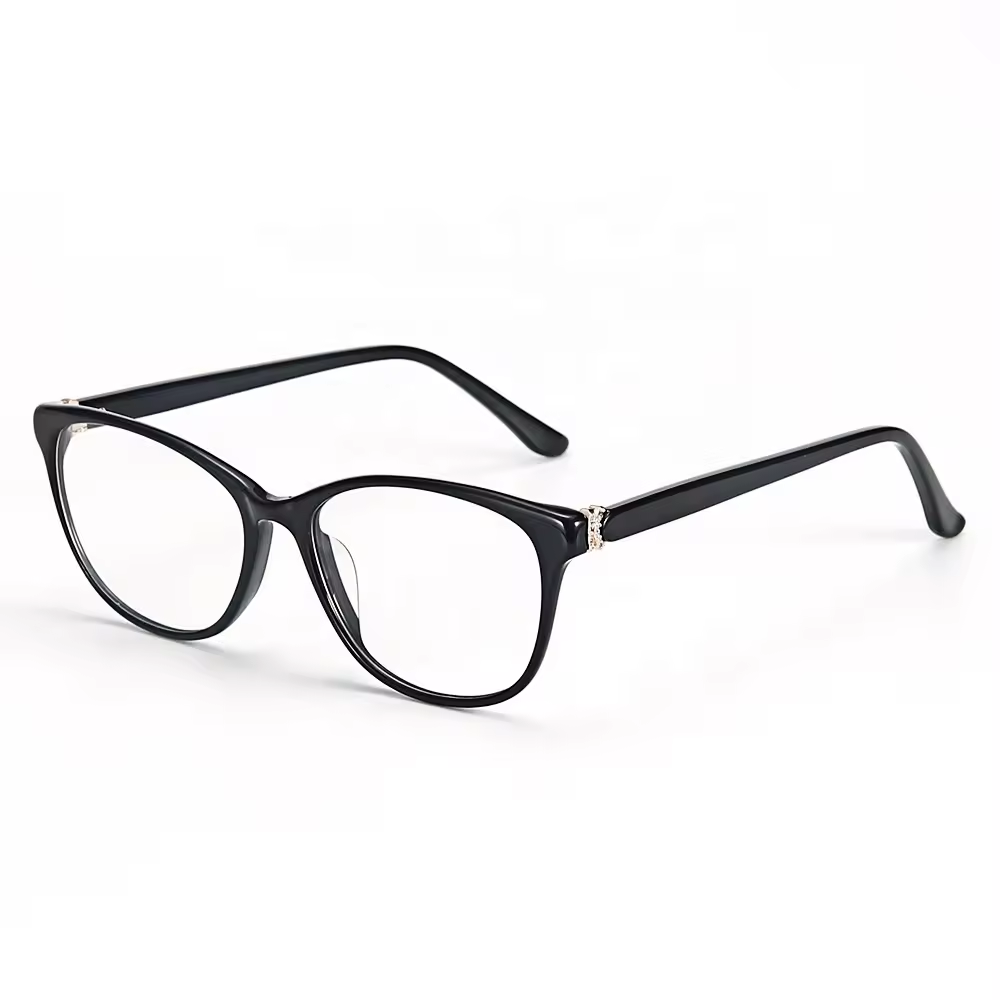 New Spectacles Frames With Diamond Acetate Eye Glass Luxury Optical Glasses Eyeglasses Frames For Women