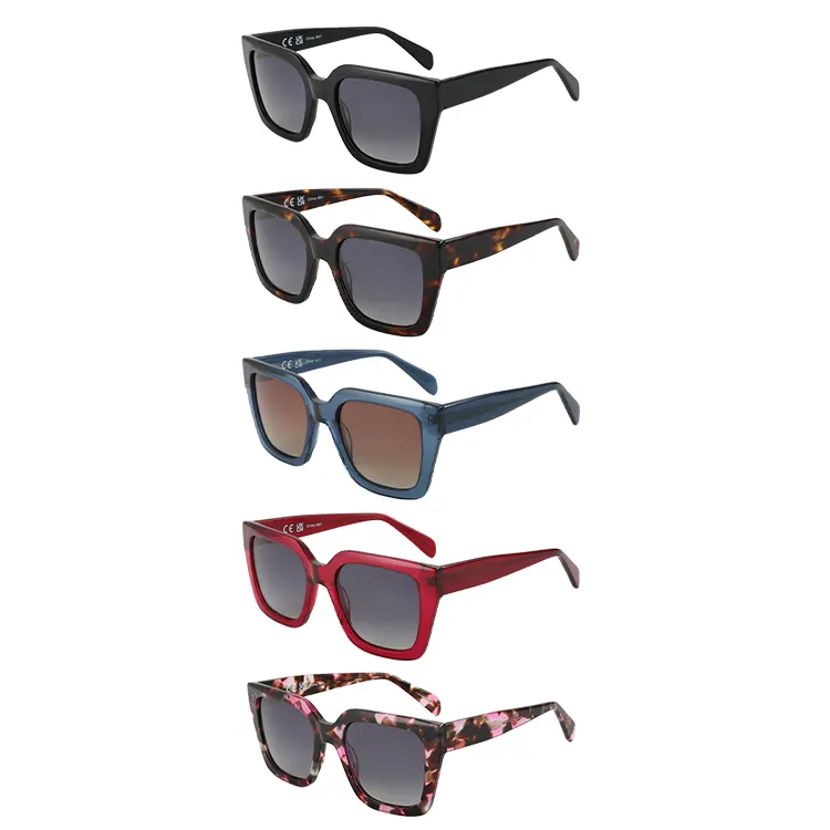 Best sellers Square Sunglasses Retro Brand Design Luxury Sunglasses Big frame Fashion Women acetate Sun Glasses Shade for women