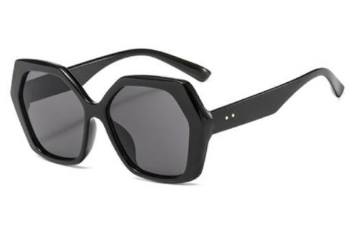 Unisex Oversized Big Frame Plastic Irregular Shaped Men And Women Ultra Violet Purple Large Sunglasses