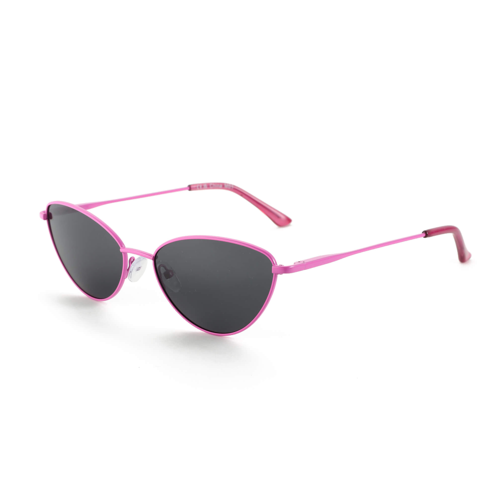 Ladies Vintage Small Cat Eye Sunglasses Fashion Narrow Sun glassesMetal Frame Polarized Sun Glasses UV 400 Protection for Women