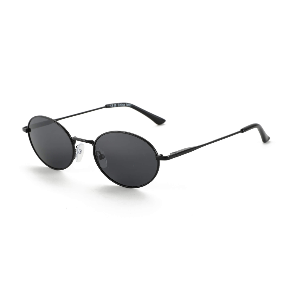2024 Trendy Small Round High quality Retro Oval UV 400 Polarized metal Sunglasses Summer Style Vintage Shades for Woman Man