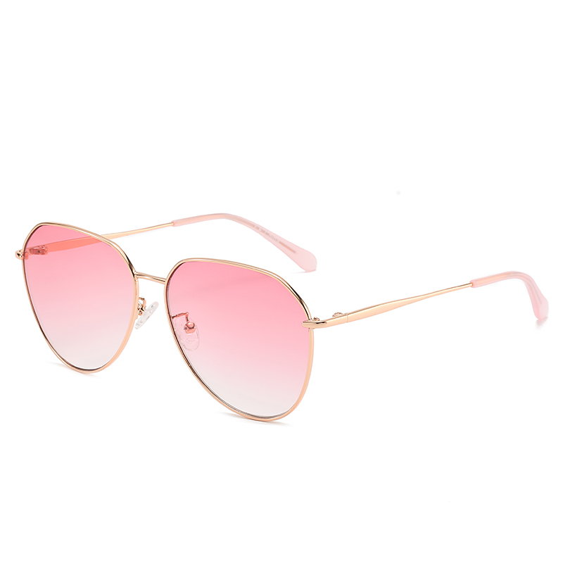 New High Quality Progressive Color Metal Sunglasses Unisex Premium Designer Trendy Luxury UV400 Sunglasses Women