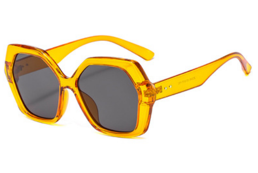 Unisex Oversized Big Frame Plastic Irregular Shaped Men And Women Ultra Violet Purple Large Sunglasses