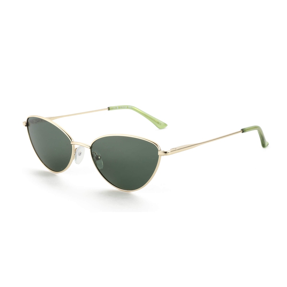 Ladies Vintage Small Cat Eye Sunglasses Fashion Narrow Sun glassesMetal Frame Polarized Sun Glasses UV 400 Protection for Women