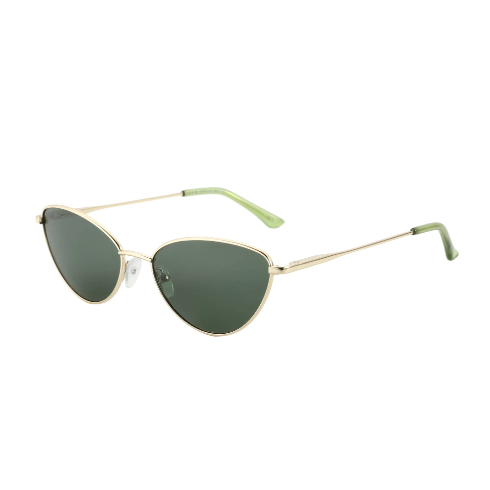 Ladies Vintage Small Cat Eye Sunglasses Fashion Narrow Sun glassesMetal Frame Polarized Sun Glasses UV 400 Protection for Women