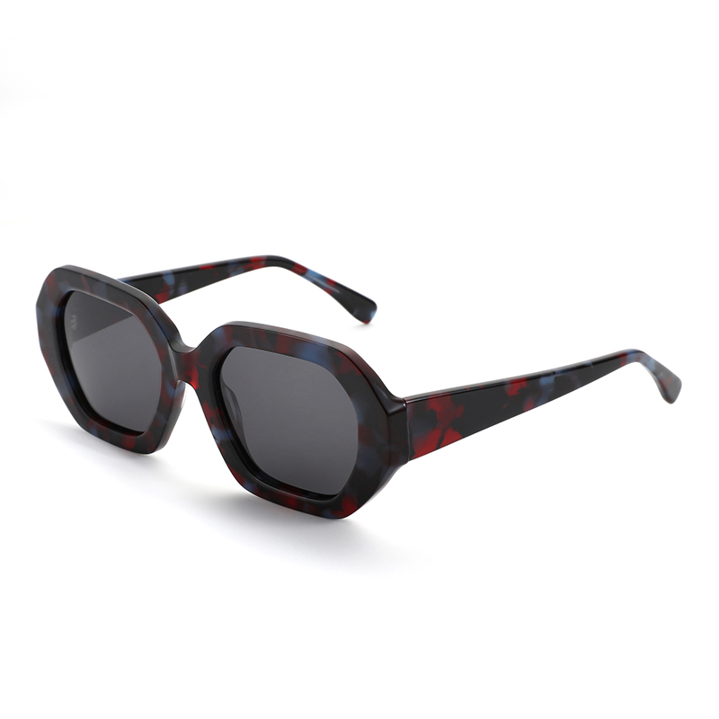 Hot Sales Sunglasses Retro Big Frame Brand Design Luxury Sunglasses  Fashion Women acetate Sun Glasses Shade for Women