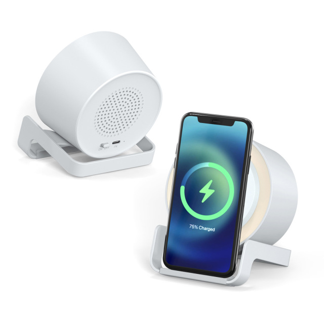 Bluetooth Speaker Wireless Charger with Mood Light