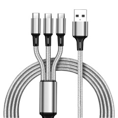 Nylon Braided 3-in-1 Charging Cable