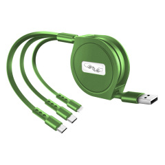 Retractable 3-in-1 Charging Cable