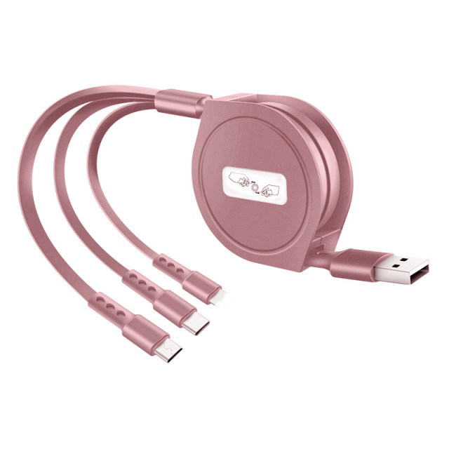 Retractable 3-in-1 Charging Cable