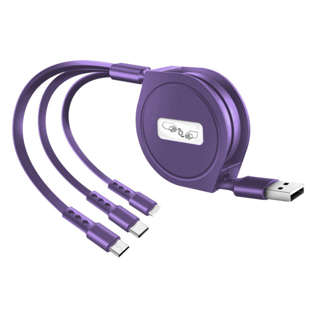 Retractable 3-in-1 Charging Cable