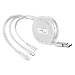 Retractable 3-in-1 Charging Cable
