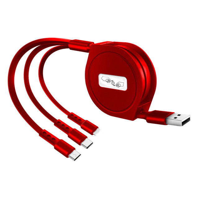 Retractable 3-in-1 Charging Cable
