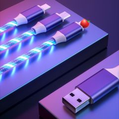 Glowing 3-in-1 Charging Cable