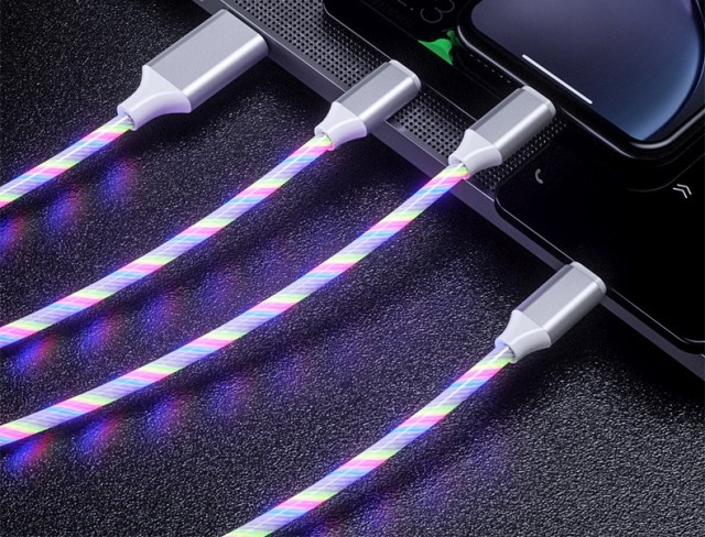 Glowing 3-in-1 Charging Cable
