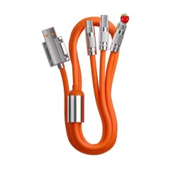 Orange 3-in-1 Charging Cable