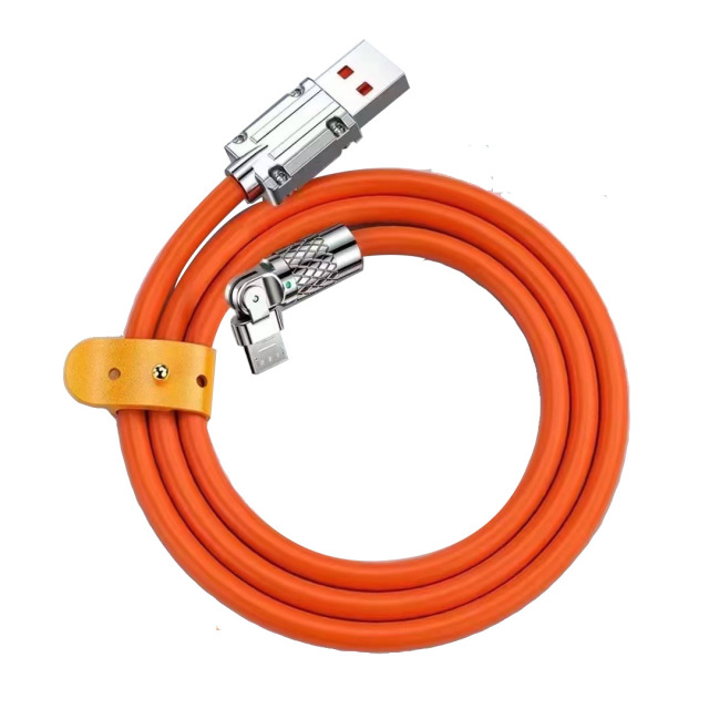 Orange 3-in-1 Charging Cable