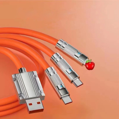 Orange 3-in-1 Charging Cable