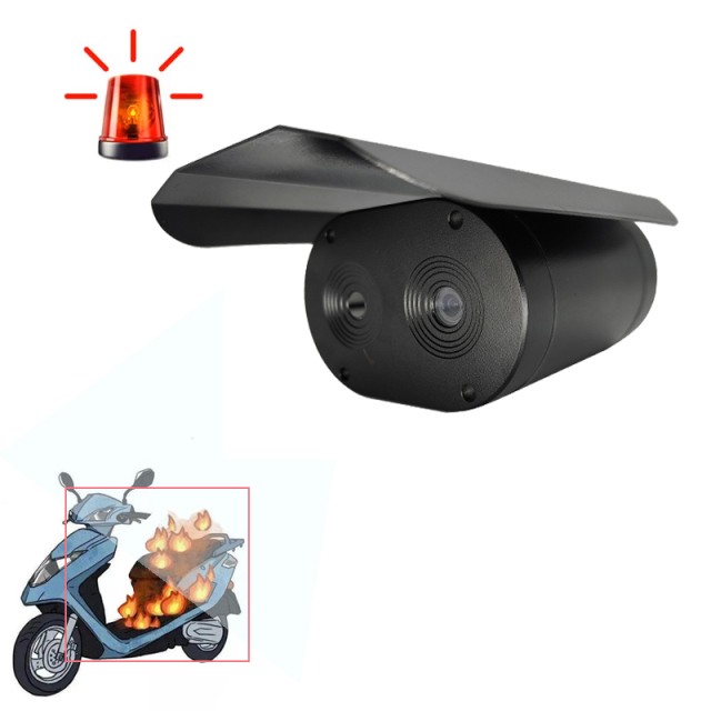 4MP Thermal Imaging Dual-Vision Fire Flame Detection AI Camera with Temperature Measurement