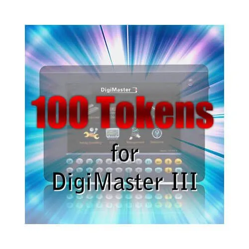 100 Tokens Recharge Digimaster III CKM100 CKM200